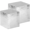 vidaXL Mesas-Mesas de centro 2 unidades aluminio plateado
