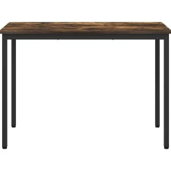 vidaXL Mesas de comedor 110 x 100 x 75 cm METAL Roble ahumado Sale