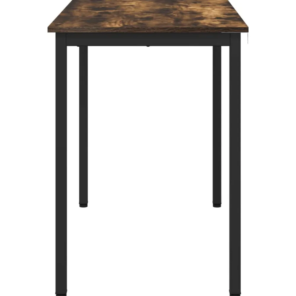 vidaXL Mesas de comedor 110 x 100 x 75 cm METAL Roble ahumado Sale