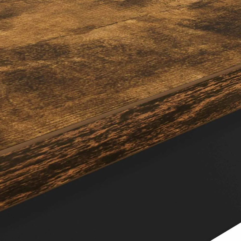 vidaXL Mesas de comedor 110 x 100 x 75 cm METAL Roble ahumado Sale