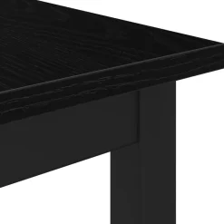 vidaXL Mesas de comedor 60 x 60 x 75 cm METAL Roble negro Discount