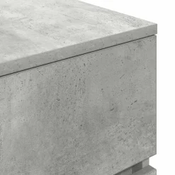 vidaXL Mesilla de noche con 3 cajones gris hormigón 39x35x65 cm Gris hormigón Hot