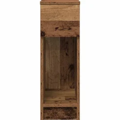 vidaXL Mesas-Mesilla de noche con cajón madera vieja 20x36x60 cm