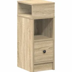 vidaXL Mesilla de noche con cajón 25x31x66 cm Roble Sonoma Sale