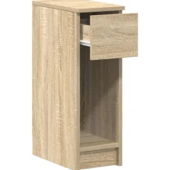 vidaXL Mesilla de noche con cajón 20x36x60 cm Roble Sonoma New
