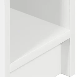 vidaXL Mesilla de noche con cajón blanca 20x36x60 cm Blanco New