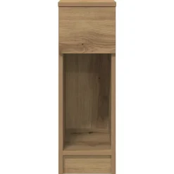 vidaXL Mesilla de noche con cajón roble artesanal 20x36x60 cm Roble artisan Clearance