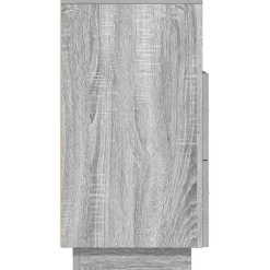 vidaXL Mesilla de noche con 2 cajones 36x36x68 cm Gris sonoma Online