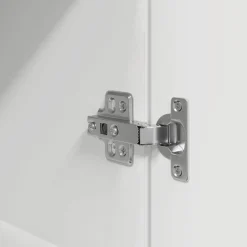 vidaXL Mesilla de noche de madera de ingeniería blanca 39x35x125 cm Blanco Best