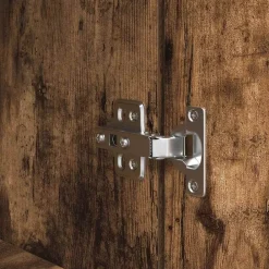 vidaXL Mesilla de noche 39x35x65 cm madera de ingeniería Roble ahumado Online