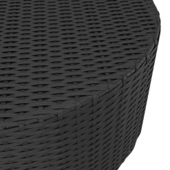 vidaXL Muebles De Jardín-Mesita de centro de ratán sintético 68x68x30 cm