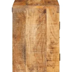 vidaXL Mesas-Mesita de Noche 2 pcs Marrón Madera de mango maciza