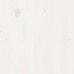 vidaXL Mesita de Noche 39 x 34 x 16,5 cm Madera maciza de pino White Best