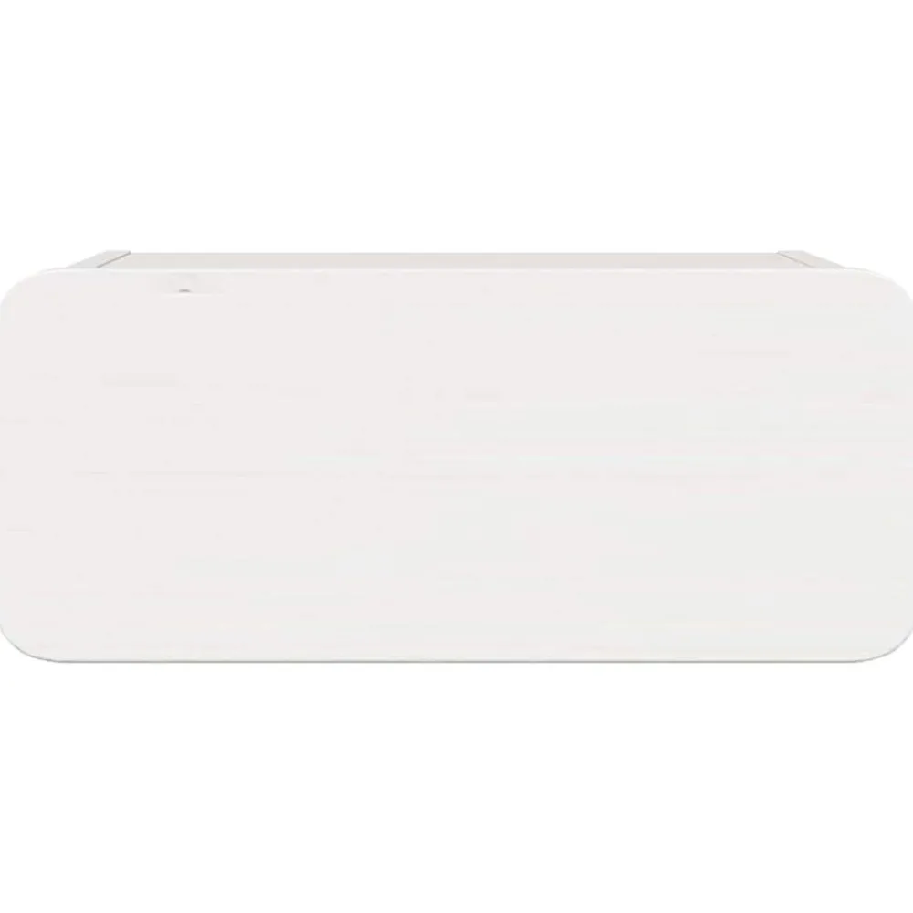 vidaXL Mesita de Noche 39 x 34 x 16,5 cm Madera maciza de pino White Best