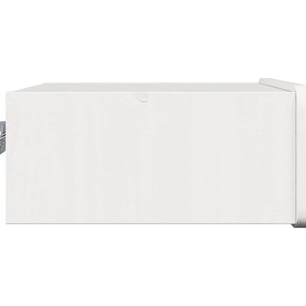 vidaXL Mesita de Noche 39 x 34 x 16,5 cm Madera maciza de pino White Best
