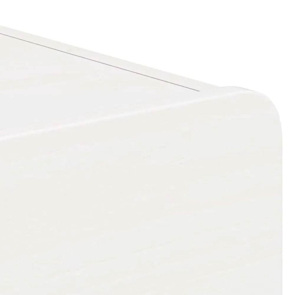 vidaXL Mesita de Noche 39 x 34 x 16,5 cm Madera maciza de pino White Best