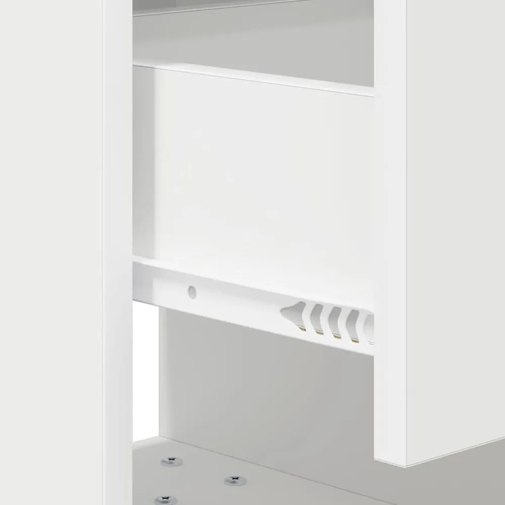 vidaXL Mesita de Noche 40,5 x 40 x 48 cm Madera de ingeniería White Online