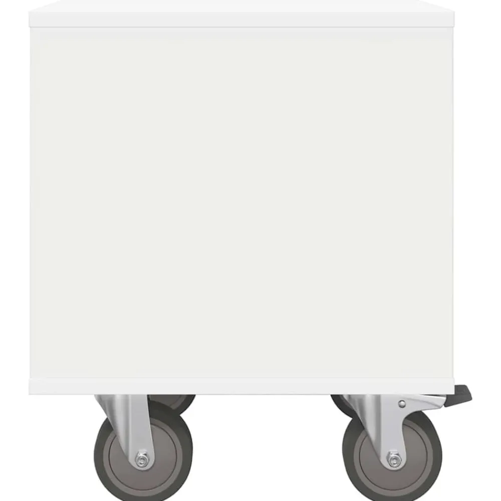vidaXL Mesita de Noche 40,5 x 40 x 48 cm Madera de ingeniería White Online