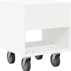 vidaXL Mesita de Noche 40,5 x 40 x 48 cm Madera de ingeniería White Online