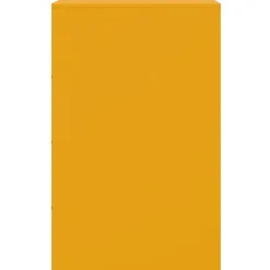 vidaXL Mesita de noche acero 34,5x39x62 cm Amarillo mostaza Sale