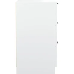 vidaXL Mesas-Mesita de noche blanca 40x36x65 cm