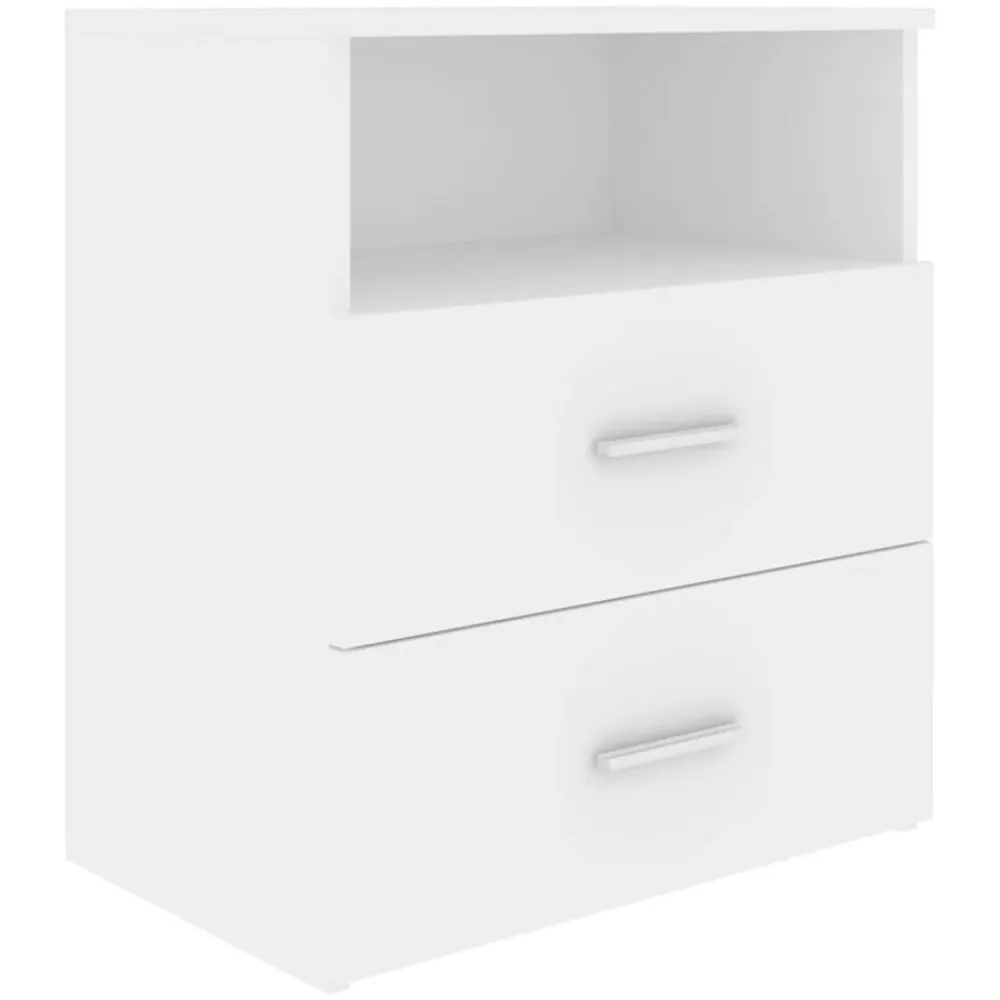 vidaXL Mesita de noche color 50x32x60 cm Blanco