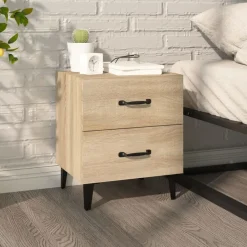 vidaXL Mesita de noche color 40x35x47,5 cm Roble Sonoma Clearance