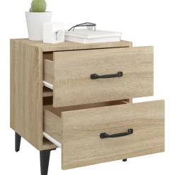 vidaXL Mesita de noche color 40x35x47,5 cm Roble Sonoma Clearance