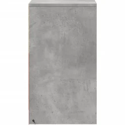 vidaXL Mesita de noche con luces LED madera ingeniería gris hormigón Gris hormigón Hot