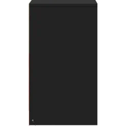 vidaXL Mesita de noche con luces LED madera de ingeniería negra Negro Online