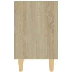vidaXL Mesas-Mesita de noche con patas madera maciza 40x30x50cm