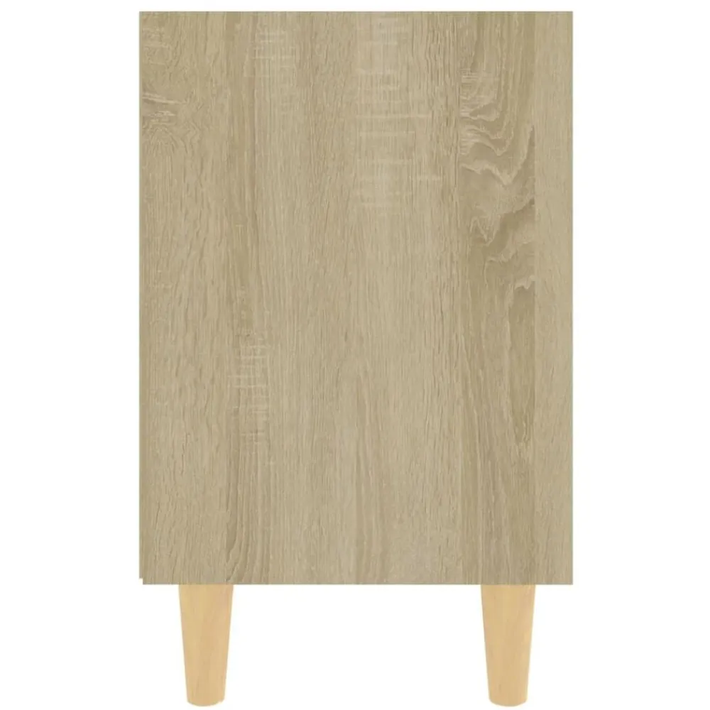 vidaXL Mesas-Mesita de noche con patas madera maciza 40x30x50cm