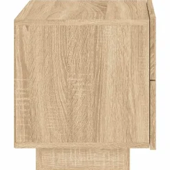 vidaXL Mesas-Mesita de noche con luces LED 70x36x40,5 cm