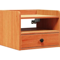 vidaXL Mesita de Noche con cajón Marrón cera 38 x 36 x 29,5 cm Marr&oacute;n cera Sale