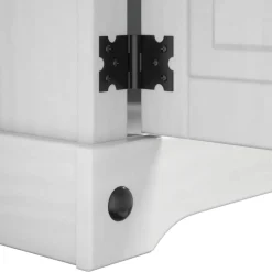 vidaXL Mesita de Noche Corona 35 x 32,5 x 58 cm Madera de pino macizo Online