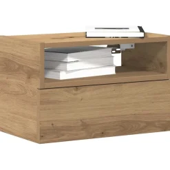 vidaXL Mesita de noche de pared roble artesano 45x26x28,5 cm Roble artisan