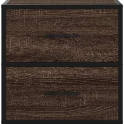 vidaXL Mesas-Mesita de noche de pared color roble marrón 40x31x39,5 cm