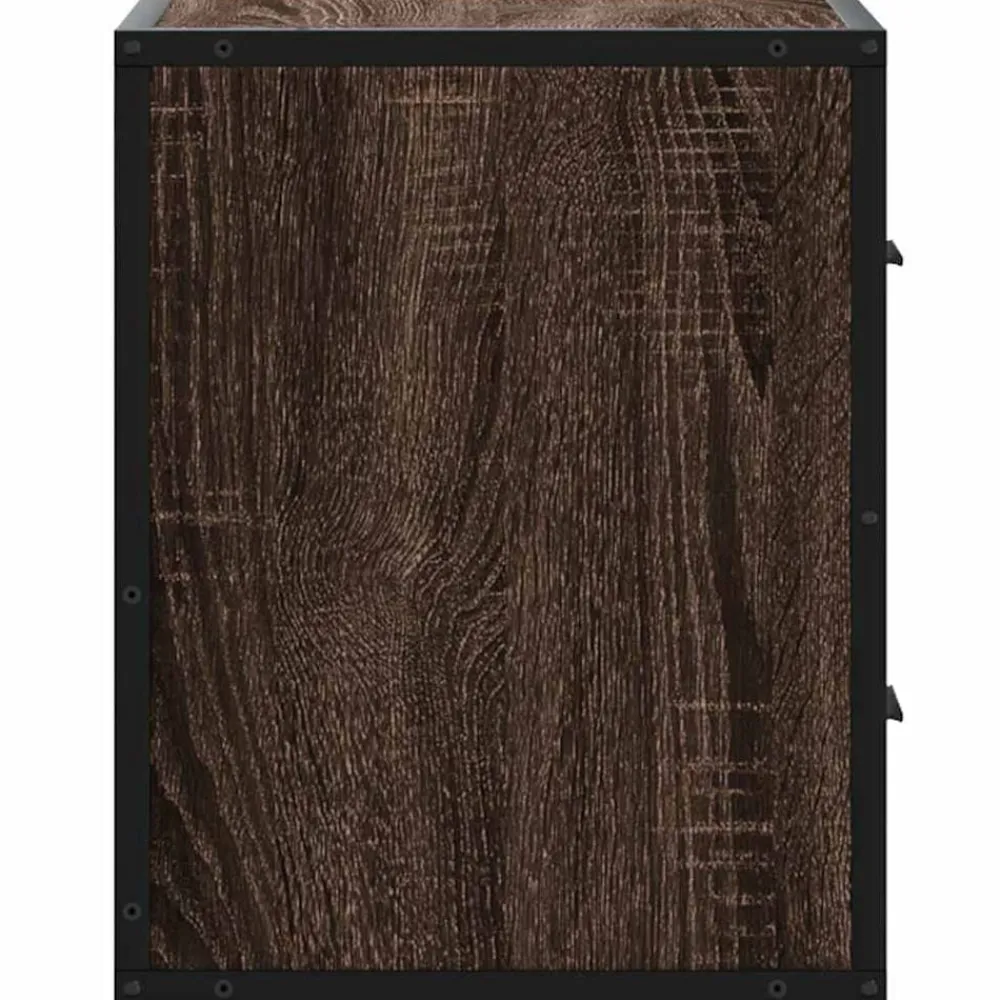 vidaXL Mesas-Mesita de noche de pared color roble marrón 40x31x39,5 cm