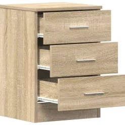 vidaXL Mesita de noche de aglomerado color 38x35x56 cm Roble Sonoma Outlet