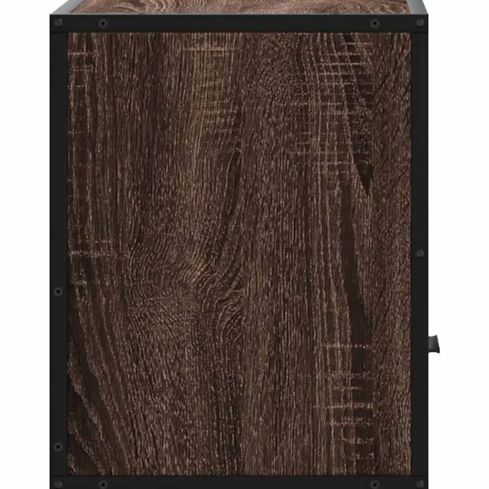 vidaXL Mesas-Mesita de noche de pared color roble marrón 40x31x39,5 cm