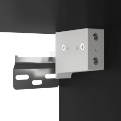 vidaXL Mesita de noche de pared con luces LED Negro Online