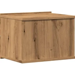 vidaXL Mesita de noche de pared color 40x32x30 cm Roble artisan Clearance
