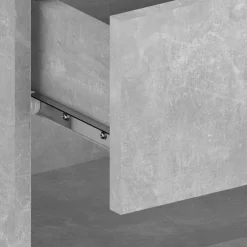 vidaXL Mesita de noche de pared color gris hormigón Gris hormig&oacute;n Best