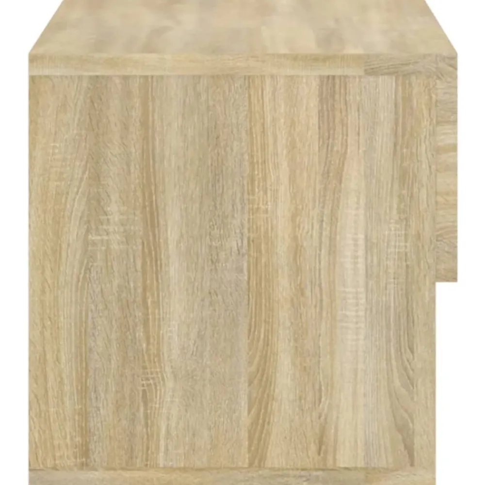 vidaXL Mesita de noche de pared Roble Sonoma Discount