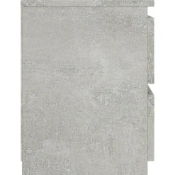 vidaXL Mesita de noche de aglomerado gris hormigón 30x30x40 cm Gris hormigón Discount