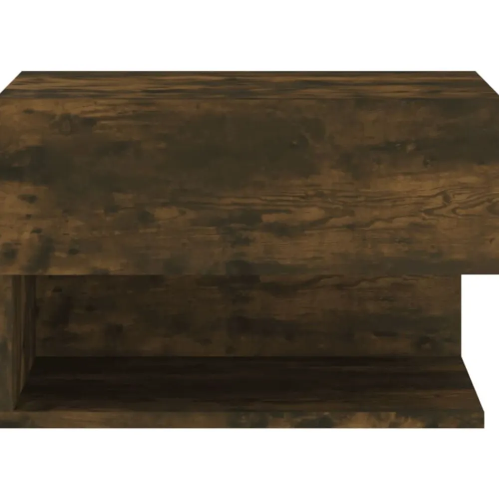 vidaXL Mesita de noche de pared Roble ahumado Clearance