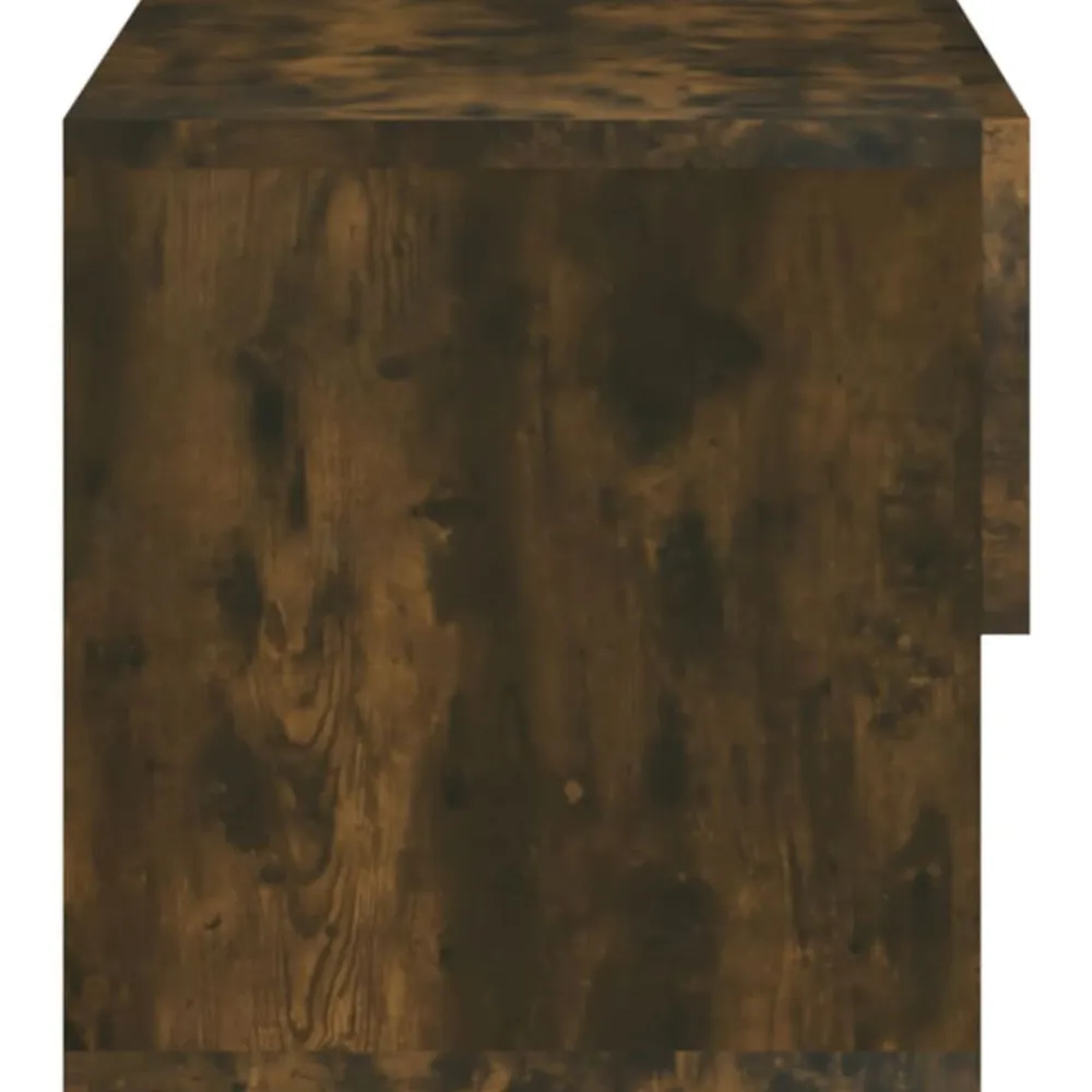 vidaXL Mesita de noche de pared Roble ahumado Clearance