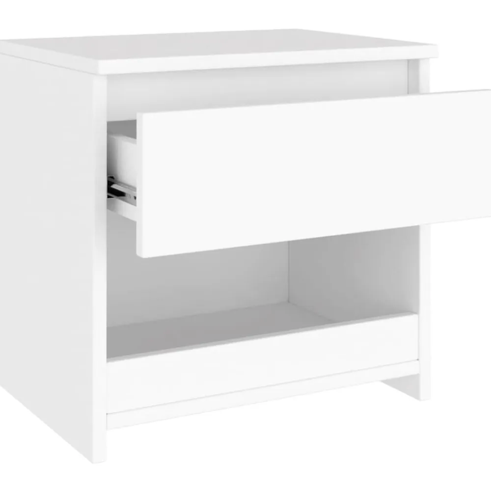 vidaXL Mesas-Mesita de noche de madera contrachapada 40x30x39 cm