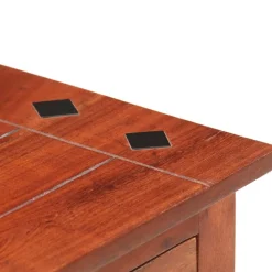 vidaXL Mesas-Mesita de noche de madera maciza de acacia 40x30x50 cm