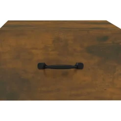 vidaXL Mesita de noche de pared 35x35x20 cm Roble ahumado